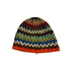 Lucky Brand Y2K crochet beanie hat